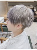 韓国マッシュ　センターパート　ニュアンスマッシュサイドパート
