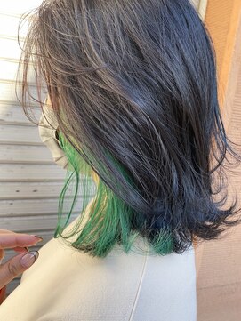 デコラ DECOR イヤリングカラー×green