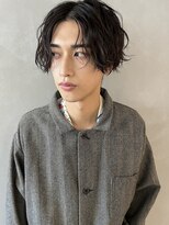 パーク(PARK)&nbsp;【PARK】メンズ　ニュアンススパイラルパーマ×センターパート