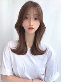 20代30代40代◎韓国ヘアー顔周りレイヤー青髪似合わせカットロブ