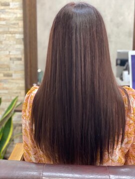 ハサミバイアトリエナガノ 千葉(8sami by atelier nagano) デザインカラー／レイヤーカット/ウエットヘア/オリーブベージュ