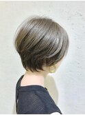 黒髪/ボブルフ/ネビージュ/小顔/ワンレン/ボブ/ショート/前髪
