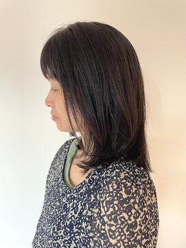 ソイクフ 四条大宮店(SOY-KUFU) 大人可愛い20代30代40代似合わせカットフルバングイメチェン