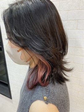 バトン(baton) レイヤースタイル+インナーカラー