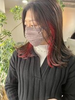 フラッグ 九大学研都市店(Flag)&nbsp;インナーカラー☆レッド