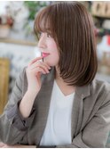 ショコラピンク小顔ワンカールミディアムボブc5川口20代30代40代