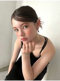 ヘアセットタイトシニヨンカチモリ