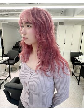 ペレ 栄店(PELE) 前髪/アンブレラカラー/こなれミディ/イメチェン/ウェーブパーマ