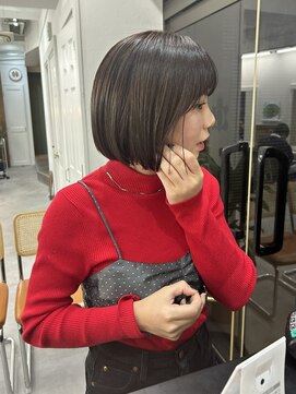 グリーン 高田馬場(green) 【SANA】透明感グレージュカラー