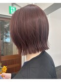 ワインレッド　ボブ