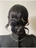 洋装パーティヘアセット