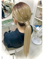 ブリエ(briller)&nbsp;MANAMI/ストレートポニー/ラインストーン