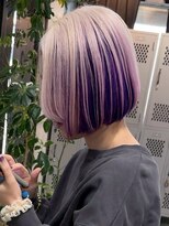 アポロ 横浜駅店(apollo)&nbsp;xカラー/ホワイトグレージュ/レイヤーカット/チェリーブラウン