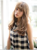 小顔金髪ハイトーンケアブリーチラベンダーアッシュグレージュ