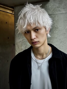ネハス ナガオカ(nehus.nagaoka) xメンズブリーチ/ホワイトグレージュ/レイヤーカット