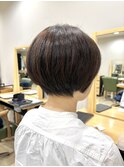 ショート/ショートボブ/丸みショート/ブリーチなし/ハイライト
