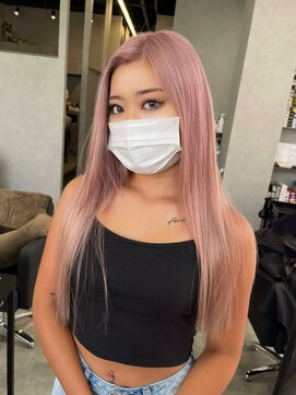 シエンゴールド(CIEN gold) ピンクカラー/ブリーチ/暖色カラー#浜松駅#カラー#ブリーチ