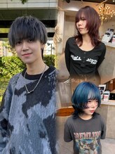 藤原 快斗｜トレンドを意識した抜け感ウルフカットとデザインカラーはお任せ下さい◇Instagram @fuji_www29