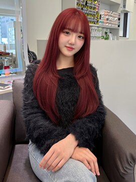 エルサ ザ リープ(ELSA the leap) 【ブリーチカラー／ダブルカラー】チェリーレッド