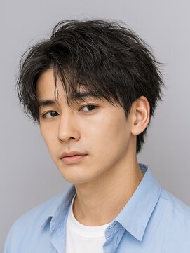 ハレ メンズサロン たまプラーザ(Hale) Hale波巻きツイストスパイラルパーマセンターパートたまプラーザ