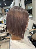 【四条烏丸】ブリーチなしラベンダー×前下がりボブ
