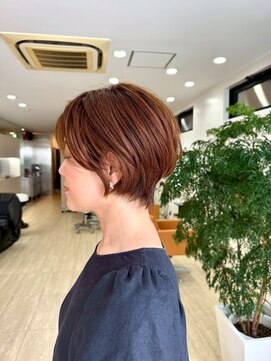 ディーコ(IDEEK) 大人のショートボブ 暗くない白髪染め 明るいブラウン#2