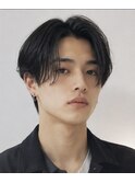 ゆるい毛流れで、清潔感を