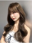 韓国レイヤー×オリーブベージュ×髪質改善