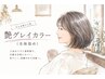 【大人女性に人気】艶グレイカラー(全体染め)