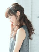 アース オーセンティック アクロスプラザ 与次郎店(EARTH Authentic)&nbsp;ラブリー編み込みハーフアップ