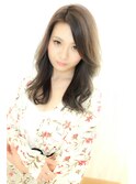 ナチュラルきれいグレイジュセミロング