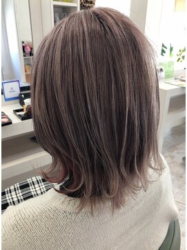 リンク ヘアアンドエステティック(Link Hair&Esthetic) ピンクグレージュカラー