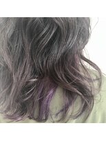 シノヤ 本店&nbsp;トレンドカラーでオシャレに/インナーカラー/パープル/30代40代