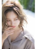 〈mielhair新宿〉グレージュ 無造作ウェーブボブ