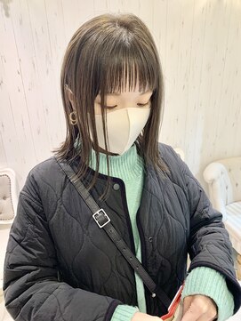 ラ ブランシュ 大宮(La Blanche) 大宮/ミニウルフ/テラコッタ/デジタルパーマ/くすみブルー/前髪