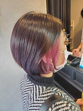 エンカウントバイマハロ 千葉(encount by mahalo) こなれハイトーンピンク[ハイライト/ブリーチ/インナーカラー]