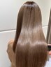 【絹髪、艶髪】ヒアルロン酸髪質改善＋カラー＋高濃度トリートメント ¥22000