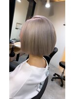 ラフ 難波店(LAFF) #黒髪#ボブルフ#ネビージュ#小顔#ワンレン