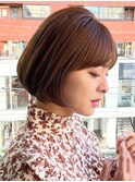 30代40代大人女性/前髪ありショートボブ/ショートヘア/髪質改善