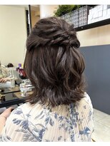 コート 表参道(Cote)&nbsp;ゆるふわシニヨン表参道結婚式ハーフアップ編み込み