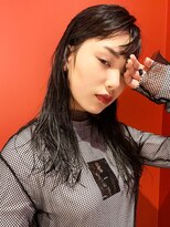 アルバム 池袋(ALBUM) ウェットヘア_グレーベージュレイヤーロング前髪パーマ_8947