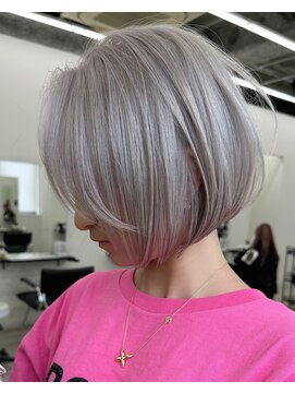 リノート バイ エゴル 名古屋(LINOET by ENGOL) 保存必須【海外風ハイトーンボブ】アッシュカラー