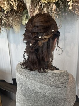トリコ ショップアンドヘアサロン(tricot shop hair salon) ハーフアップ♪yu