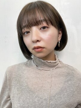 エクラートリアン 藤沢店(ECLART Lien) ミニボブ×オリーブベージュ[藤沢/髪質改善]