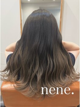 ネネ(nene.)の写真/トレンド、ライフスタイルに合わせてご提案！周りと差のつく透明感のある髪色やデザインが叶う！