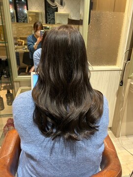 ビス ヘア アンド ビューティー 西新井店(Vis Hair＆Beauty) 艶カラー/ワンカラー/コテ巻き仕上げ/ブラウンカラー