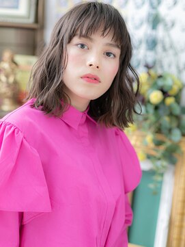 カバーヘア ブリス 北浦和(COVER HAIR bliss) ★ぱっつん前髪黒髪アッシュ小顔エアリーミディアム20代30代★1