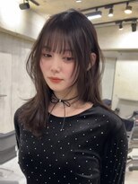 サイン 表参道(SIGN)&nbsp;韓国ヘアーハッシュカットレイヤーカットグレージュブリーチ無し