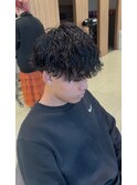 波巻きパーマ