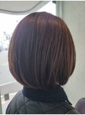 ボブ・ショートの丸みストレート